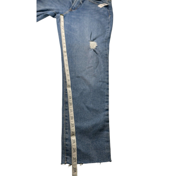 Old Navy Curvy O.G. Straight Ankle Jeans Size 4 High Rise Secret Smooth Pockets - Picture 8 of 10